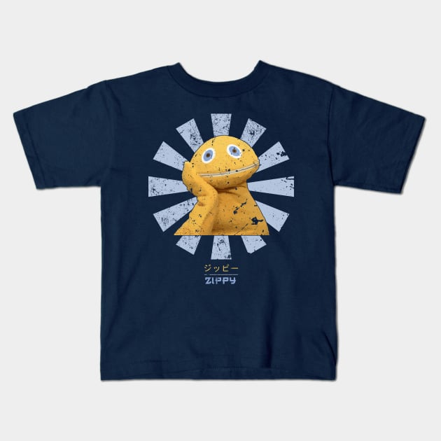 Zippy Retro Japanese Rainbow Kids T-Shirt by Nova5